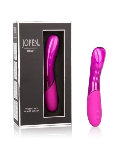 Opal Vibrating Glass Wand - Pink