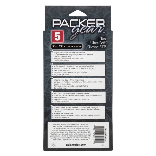 Packer Gear 5"-12.75 Cm Ultra-Soft Silicone Stp - Tan