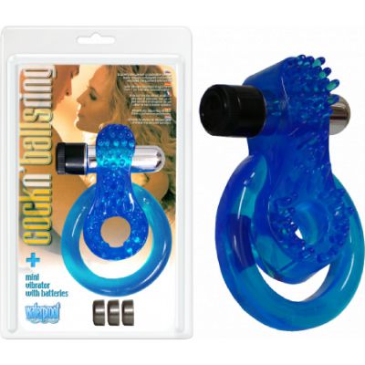 Cock n Balls Vibrating Cockring Blue
