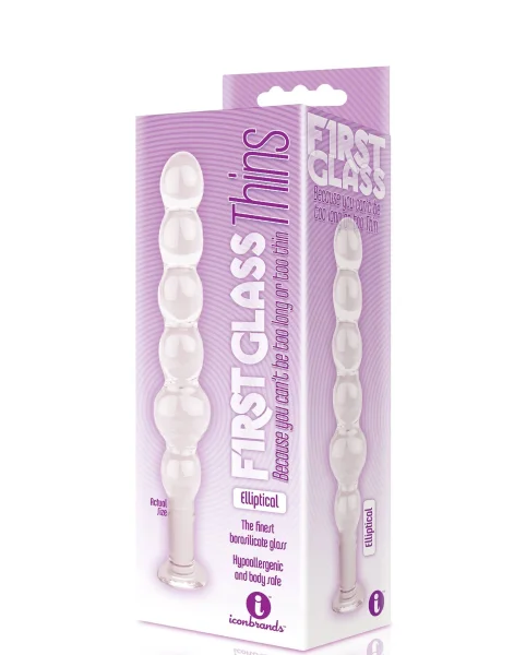 The 9's Glass Thins Elliptical Glass Plug