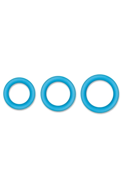 Firefly Halo Glow in the Dark Cock Ring - Blue