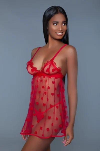 Valentina Slip - Medium - Red
