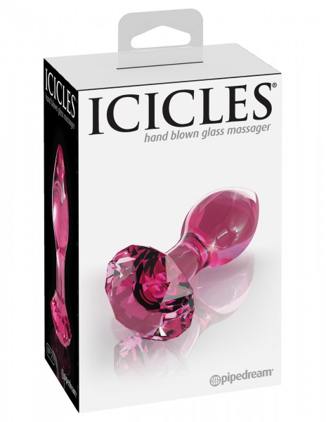 2.9" Diamond Glass Butt Plug
