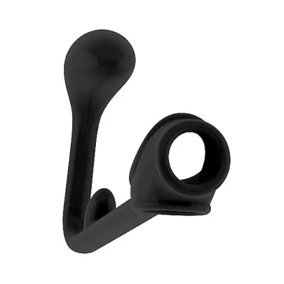 No3 Butt Plug With Cockring Black