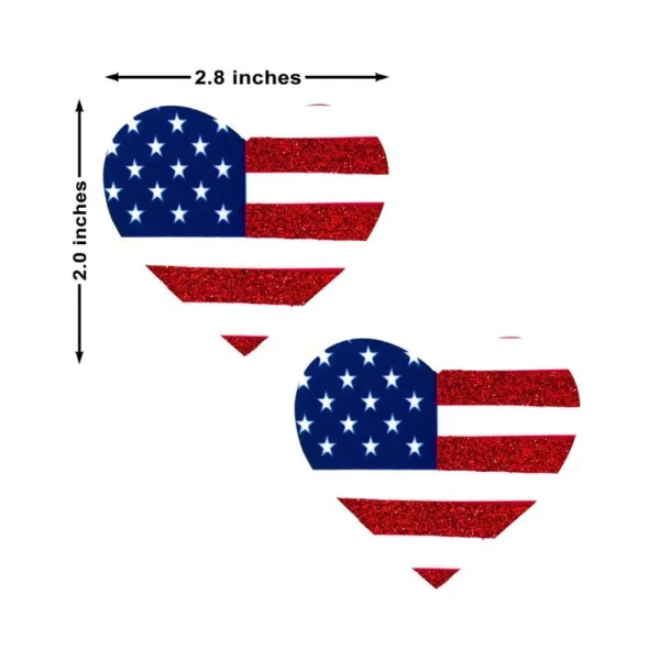 Neva Nude Pasty Hearts U.S Flag — image 8 of 9