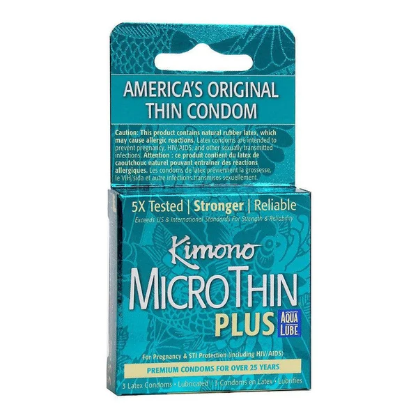 Kimono Microthin Plus Aqua Lube Ultra Thin Condoms | Premium Condoms — image 12 of 12
