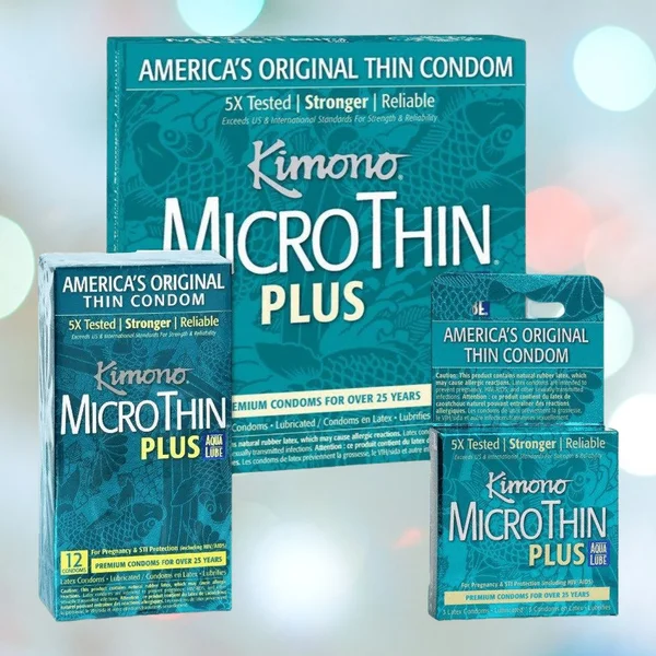 Kimono Microthin Plus Aqua Lube Ultra Thin Condoms | Premium Condoms — image 7 of 12