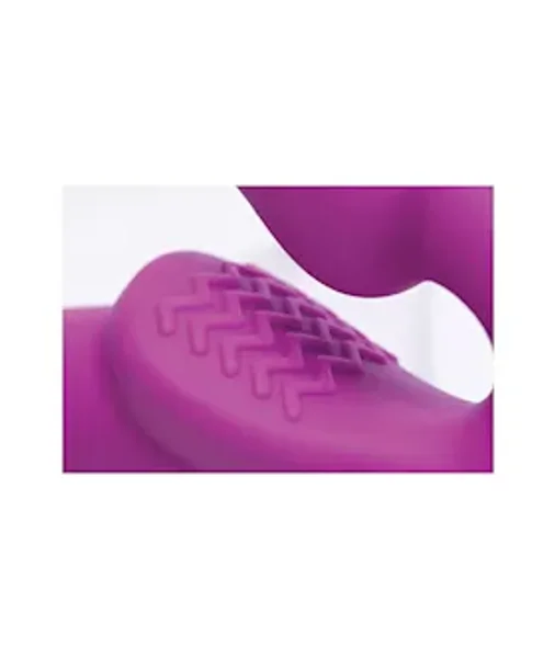 Vibrating Strapless Silicone Strap-on Dildo - Pink - 9.5 Inch — image 9 of 11