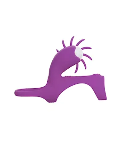 Vibro Licking C Ring Cock Cage - Purple — image 3 of 4
