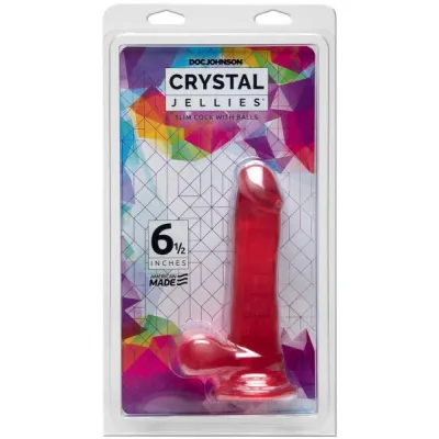 Crystal Jellies Slim Cock 6 5 Pink