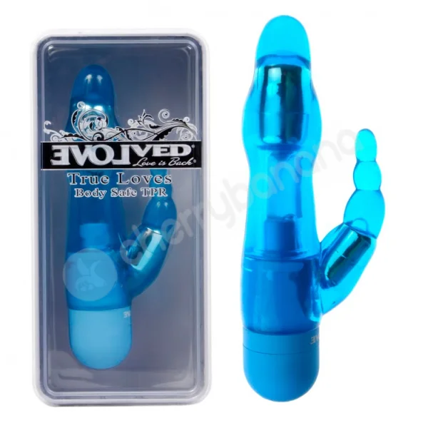 True Love Sweet Cheeks Blue Vibrator