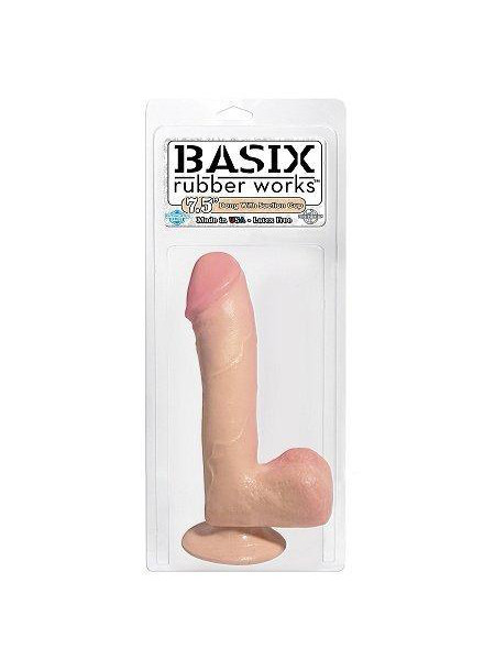 Basix 7.5" Dong with Suction Cup