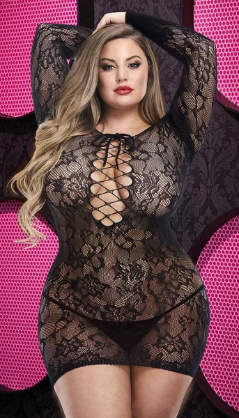 Lace Off The Shoulder Mini Dress