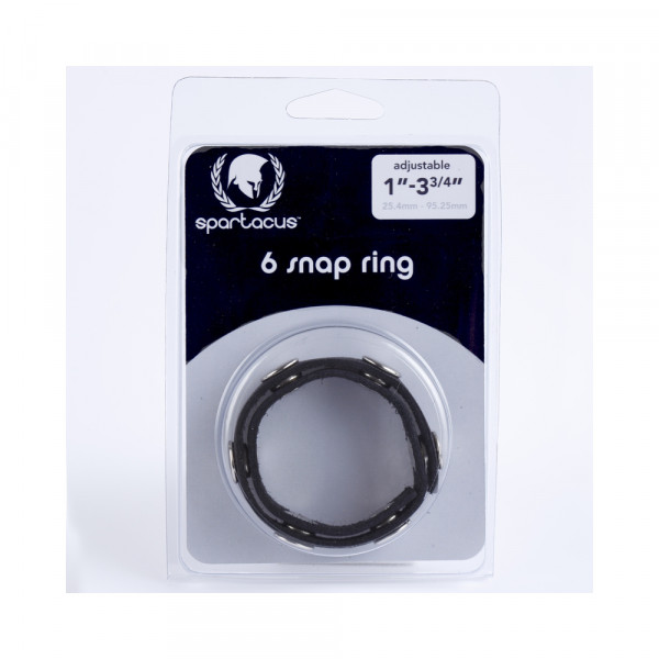 Spartacus Six Speeds Leather Cock Ring
