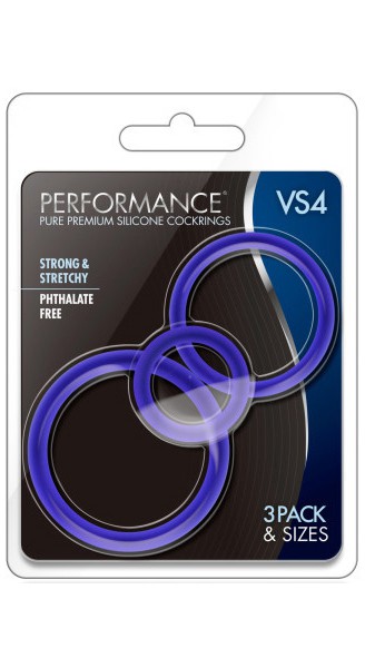 VS4 Silicone Cock Rings x3