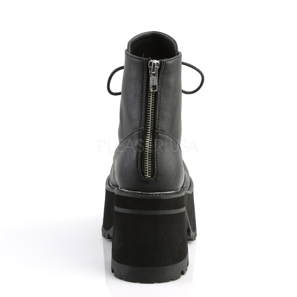 4 inches Heel, 2 1/2 inches Platform Lace-Up Front Ankle Boot, Side Zip — image 4 of 4