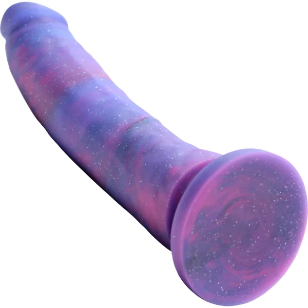 Magic Stick Glitter 8" Purple Silicone Dildo