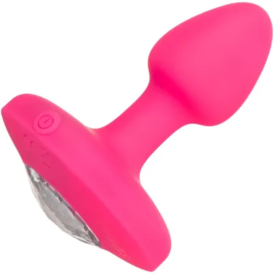 Cheeky Gems Silicone Rechargeable Vibrating Small Anal Probe By CalExotics Pink