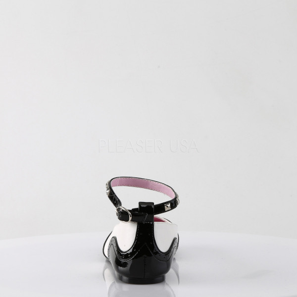 Round Toe Saddle Flat w/Studded Ankle Strap & Buckle Detail — image 4 of 4