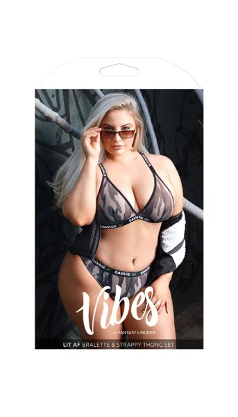 Savage AF Bralette & Cheeky Panty Lingerie Set — image 9 of 9