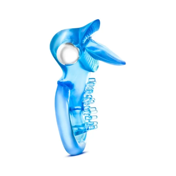 Stay Hard 10 Function Vibrating Tongue Ring Blue — image 12 of 14
