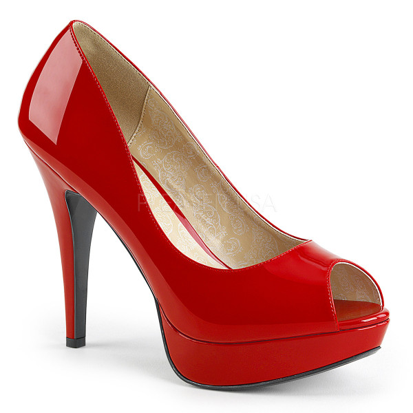 5 1/4 inches Heel, 1 1/4 inches Concealed PF Peep Toe Pump — image 5 of 16