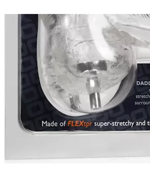 Daddy Electro Cocksheath With Balls - Clear — image 14 of 14