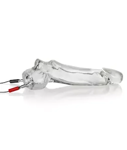 Daddy Electro Cocksheath With Balls - Clear — image 8 of 14