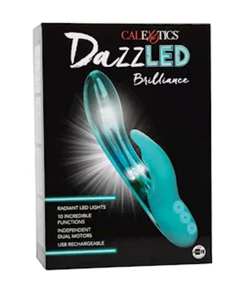 Dazzled Brilliance - Rabbit Vibrator - Teal — image 8 of 10