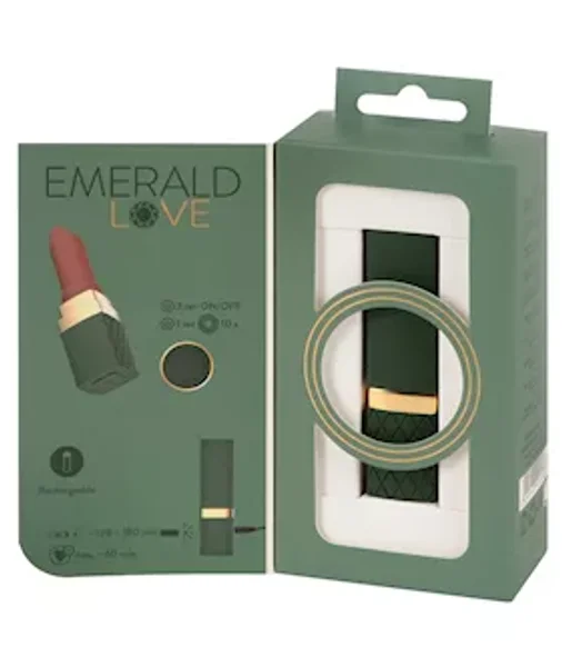 Emerald Love Luxurious Lipstick Vibrator  - Green — image 22 of 22