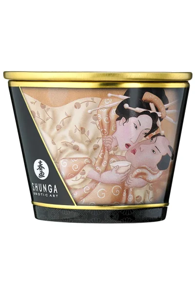 Shunga Soy Based Massage Candle - Vanilla Fetish