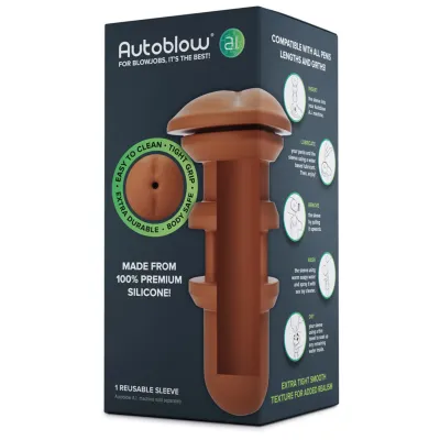 Autoblow A I Silicone Anus Sleeve Brown