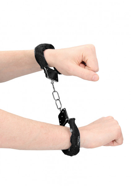 Denim Metal Handcuffs - Roughend Denim Style - Black - Bondage sex toys