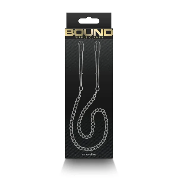 Bound Adjustable DC3 Tweezer Nipple Clamps by NS Novelties - Rose Gold