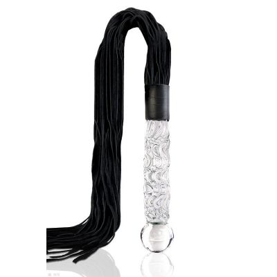Pipedream Flogger with 6 75 Glass Dildo Handle