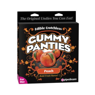 Edible Crotchless Gummy Panties Peach