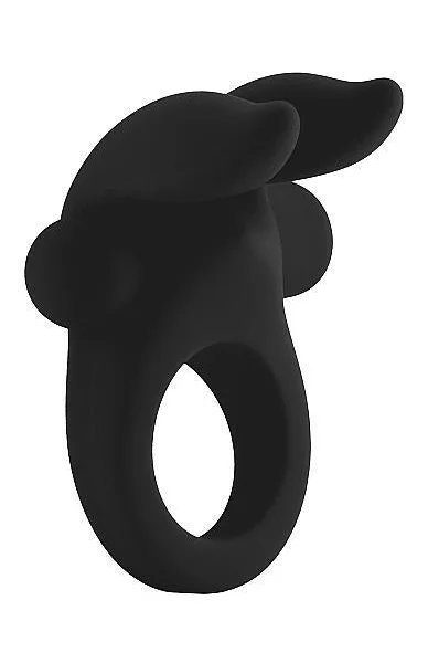 Mjuze Bunny Vibrating Cock Ring Black — image 6 of 8