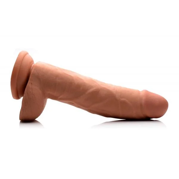 9 Inches Ultra Real Dual Layer Suction Cup Dildo Medium Skin Tone