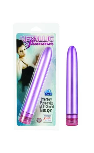 Metallic Shimmers 6 inch Vibrator - Pink
