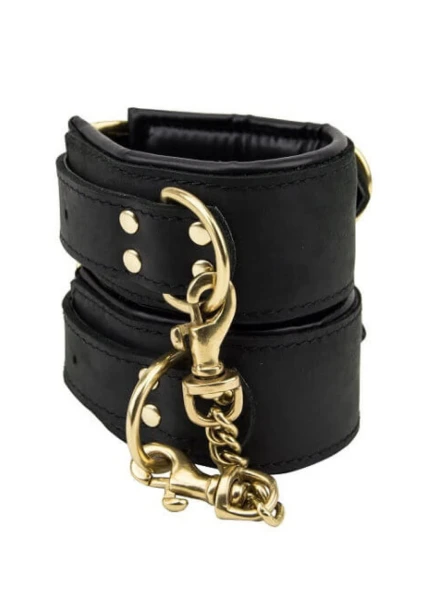 Bound Noir Nubuck Leather Slim Wrist Cuffs — image 10 of 11
