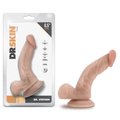 Dr Skin Dr Stephen 6 5 Inch Dildo With Balls Beige