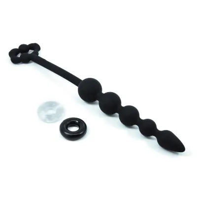 Cloud 9 Tapered Silicone Anal Beads Black
