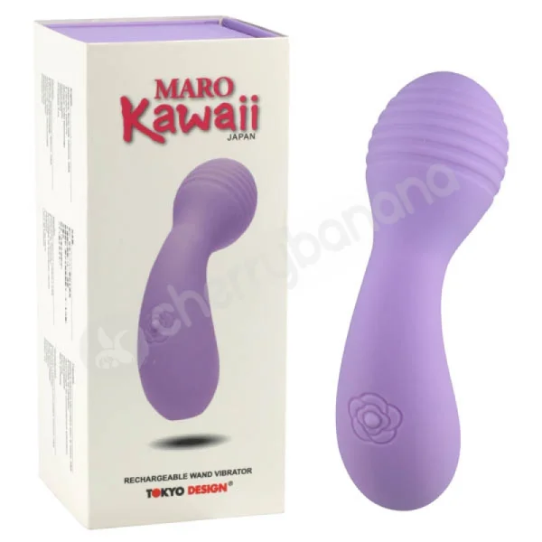 Maro Kawaii Purple Rechargeable Wand Vibrator