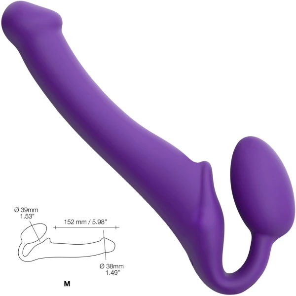 Strap-On-Me Vibrating Bendable Strap-On Dildo with Remote Control