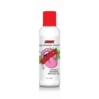 Smack Warming and Lickable Massage Oil Cherry 2 Oz