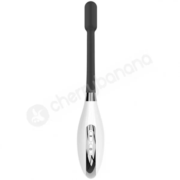 Evolved Perfect Point Black Silicone Slim Wand Vibrator