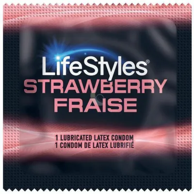 LifeStyles Strawberry Flavored Condoms Oral Pleasure