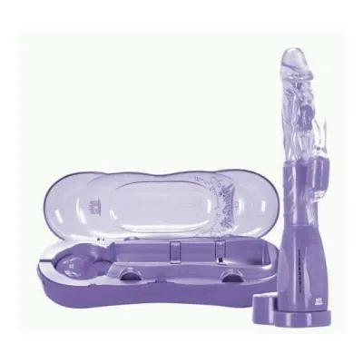Perfection 7X Rabbit Vibe Rechargable 9 5 Inch Purple