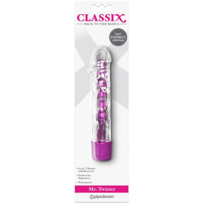 Mr Twister 6 Metallic Vibrator Pink