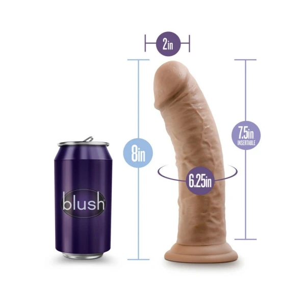 Au Naturel - 8in Dildo With Suction Cup